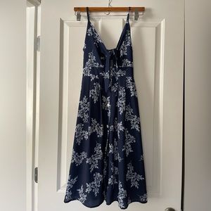 Blue Floral ECOWISH Dress, Size Small